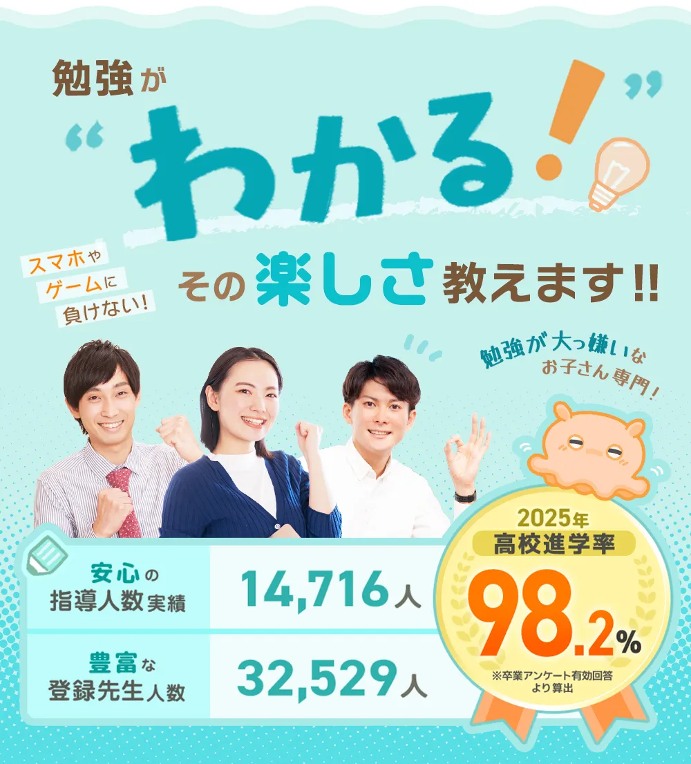 勉強がわかる！その楽しさ教えます！！